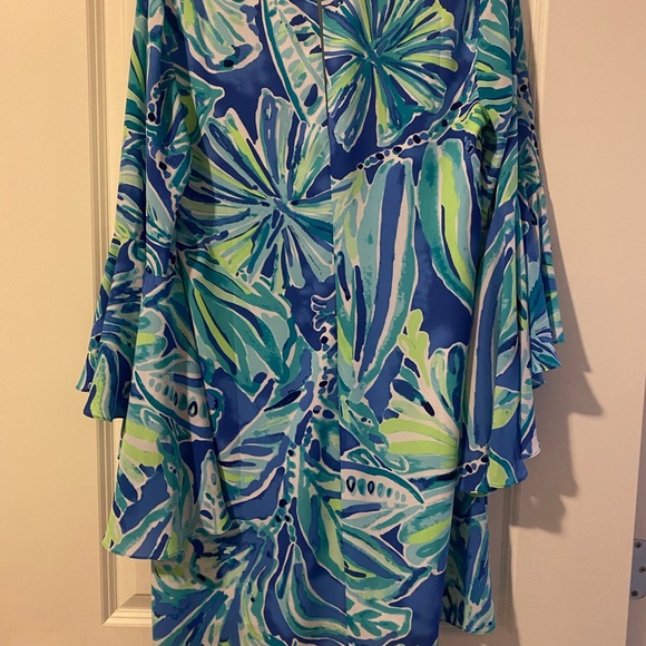 Lilly Pulitzer Silk Multicolor Dress size 8 - Picture 3 of 4
